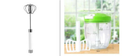 Electric Milk Frother with Stand (white/green packaging)