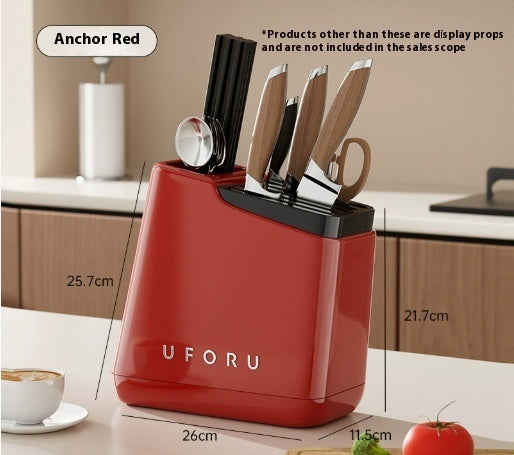 Red Kitchen Cabinet Storage Rack