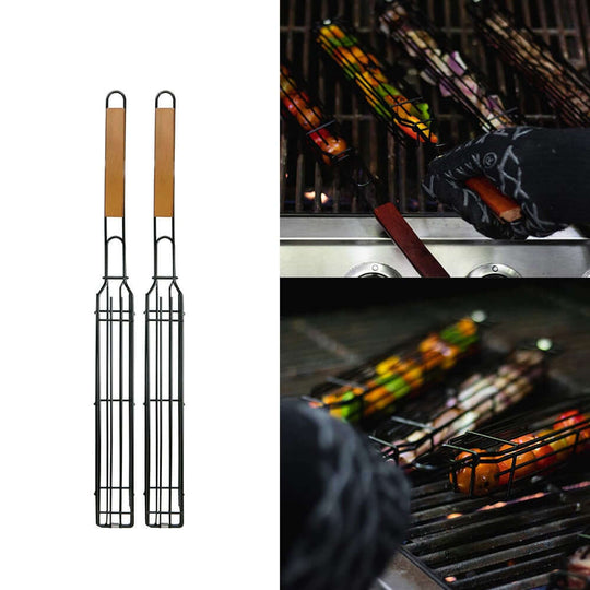 BBQ Skewers with Stainless Steel Grill Tools